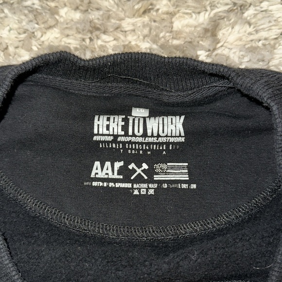 Men’s large All American Roughnecks crewneck, black, barely worn - Picture 2 of 3